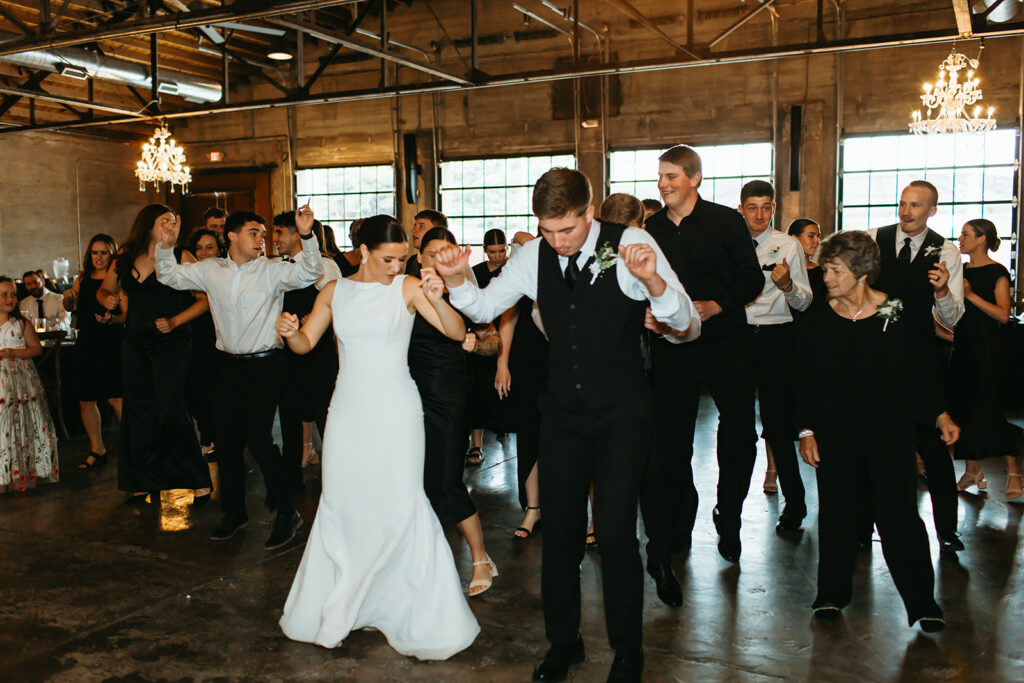 A fun filled brick and mortar venue reception