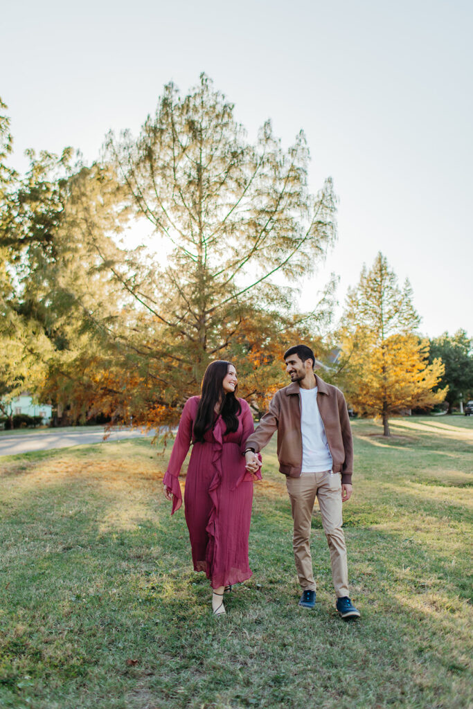 A proposal takes place during a planned couples photoshoot