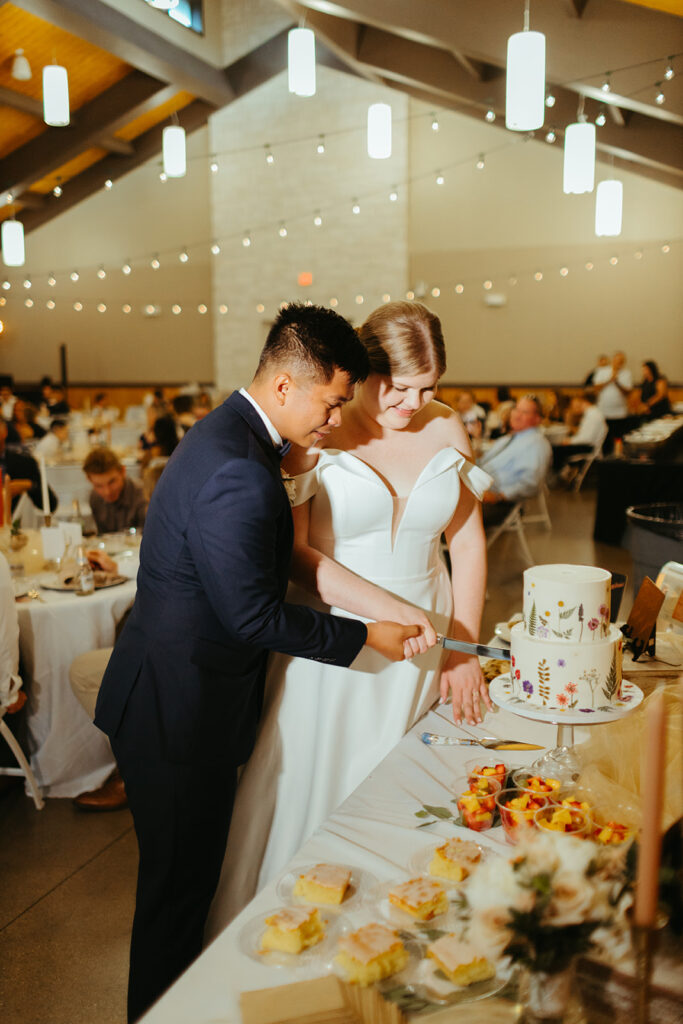 Wedding reception photography in Botanica Wichita venue