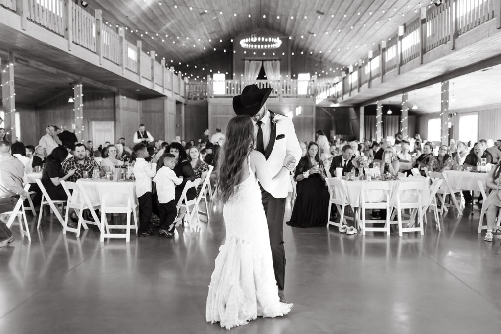 Wichita wedding photography in the barn at Stone Hill